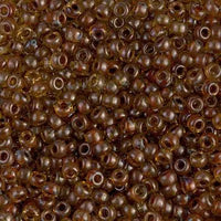 8/0 Miyuki Seedbeads 10 g, in the Picasso Transparent Collection in the Saffron Color - The Argus Collection