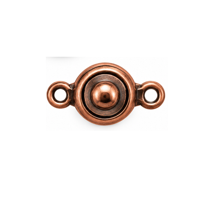 8mm Patented 2007 Ball & Socket Clasp in Antique Copper finish