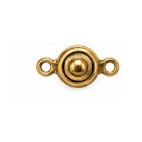 8mm Patented 2007 Ball & Socket Clasp in Antique Gold finish