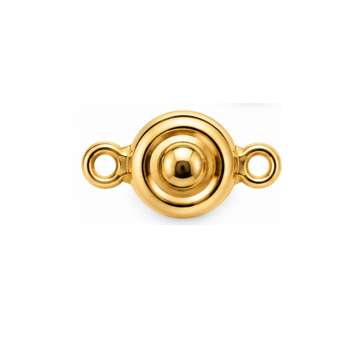 8mm Patented 2007 Ball & Socket Clasp in Gold finish