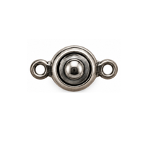 8mm Patented 2007 Ball & Socket Clasp in Pewter finish