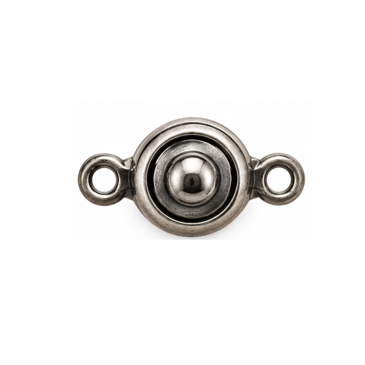 8mm Patented 2007 Ball & Socket Clasp in Pewter finish