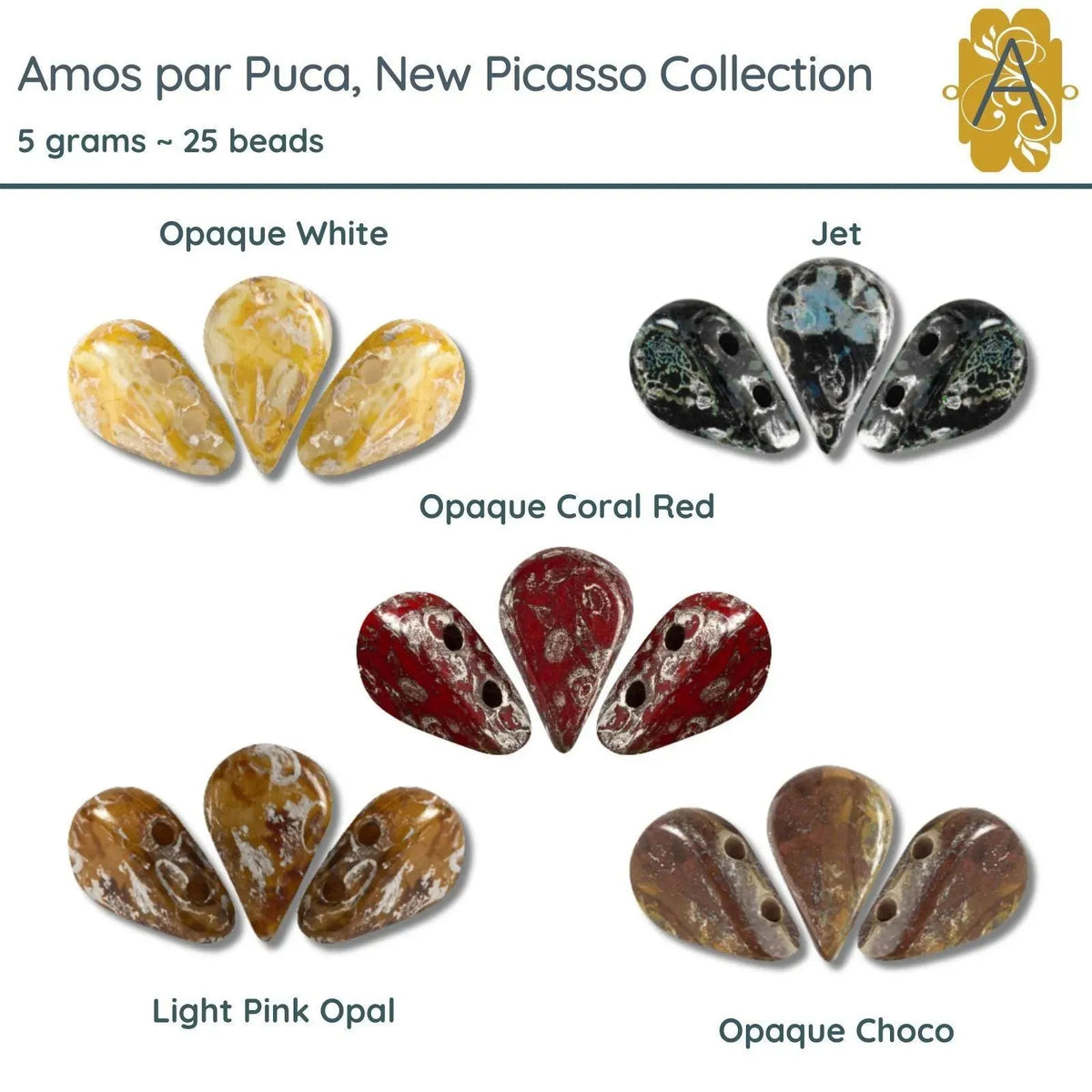 Amos par Puca, 5g, New Picasso Collection, 5 Colors - The Argus Collection