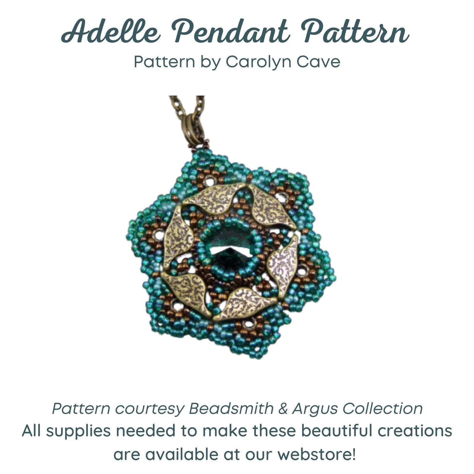 Adelle Pendant Pattern by Carolyn Cave