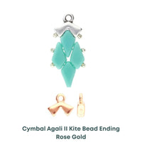 Agali II, Cymbal Kite Bead Ending/Clasp Connectors, 2 Pcs. 4 Finishes - The Argus Collection
