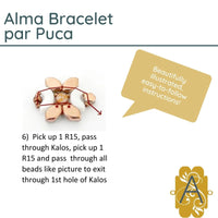 Alma Bracelet Pattern par Puca - The Argus Collection