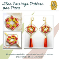 Aloe Earrings Pattern Par Puca - The Argus Collection