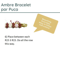 Ambre Bracelet Pattern par Puca® - The Argus Collection