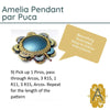 Amelia Pendant Pattern par Puca - The Argus Collection