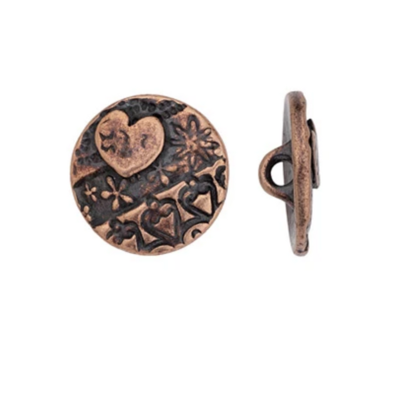 Tierracast Amor Buttons, 3 Finishes