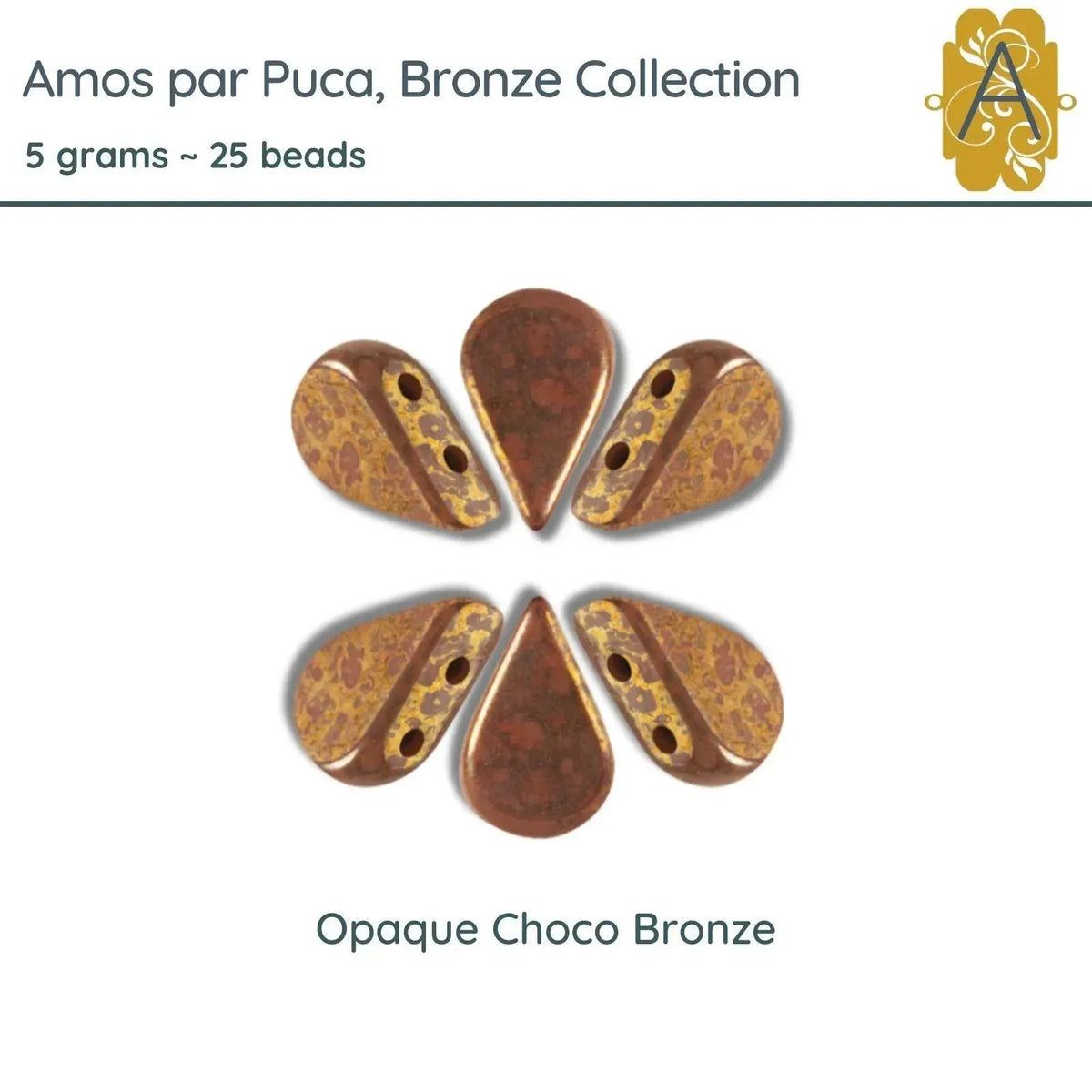 Amos par Puca, 5 grams, in an Opaque Choco Bronze Color - The Argus Collection