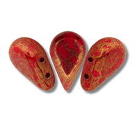 Amos Beads Coral Red Bronze