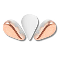 Amos Beads White Capri Gold