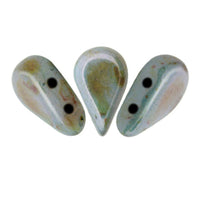 Amos Beads Mix Blue Green Ceramic Look