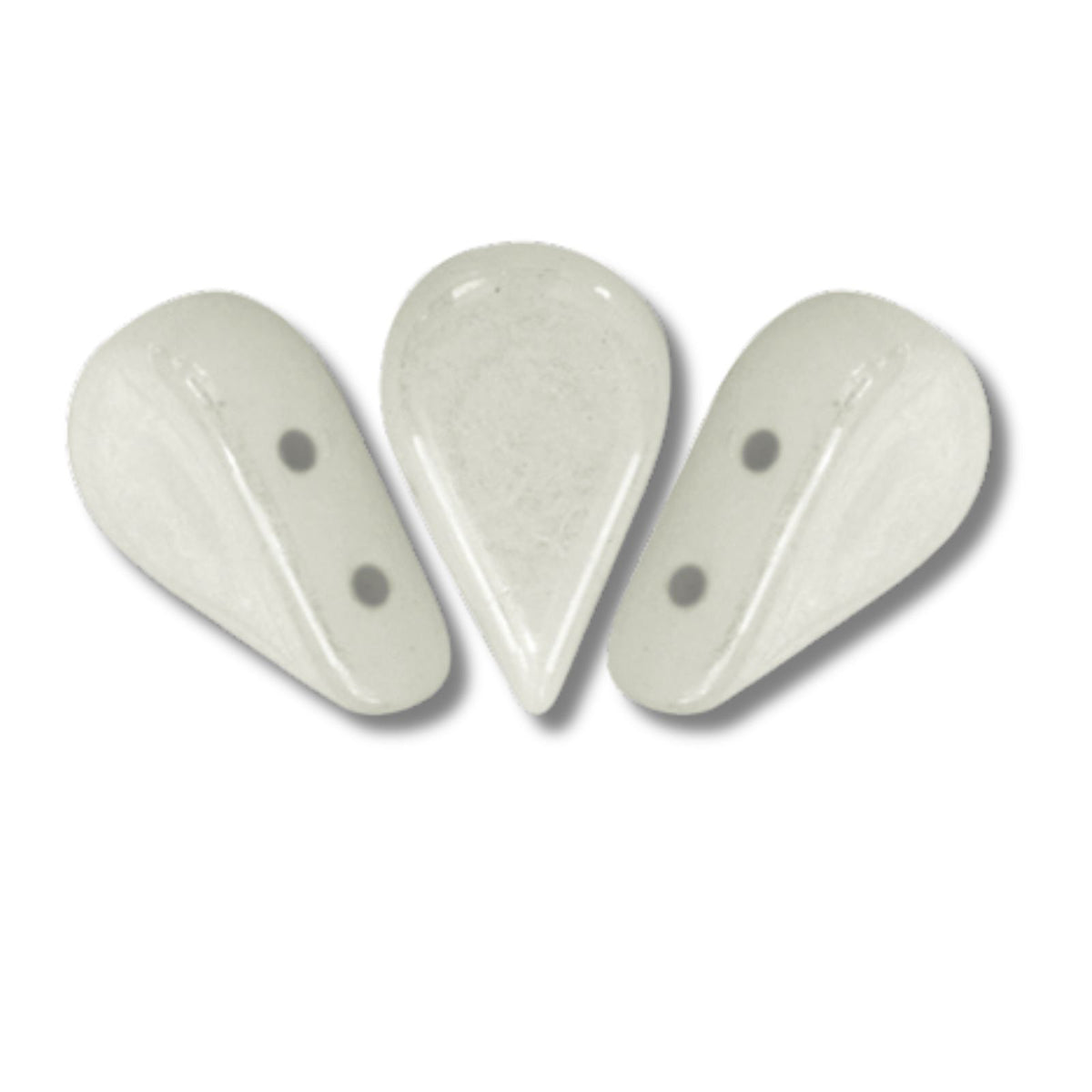 Amos Beads White Ceramic Look