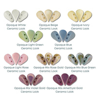 Amos Beads par Puca, Ceramic Look, 5g & 20g