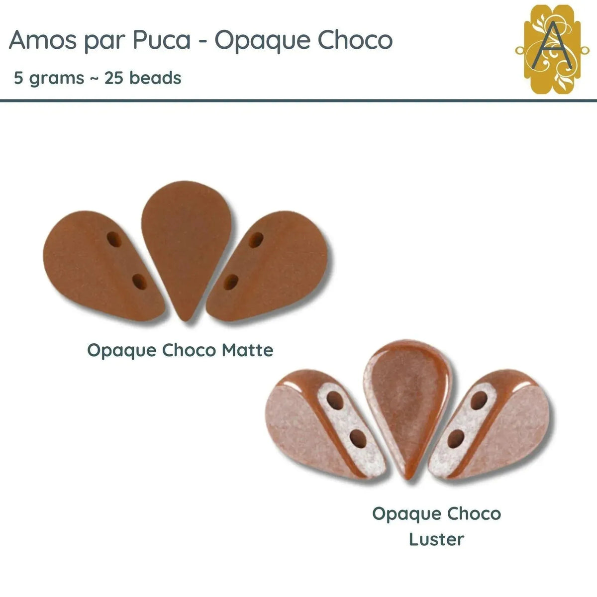 Amos par Puca, 5 grams, Choco, 2 Finishes - The Argus Collection