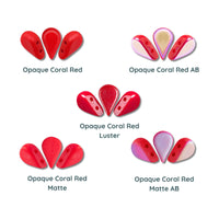 Amos Beads par Puca, Coral Red, 5g & 20g