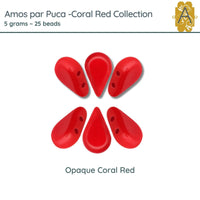 Amos par Puca, 5g, Coral Red Collection, 5 Finishes - The Argus Collection