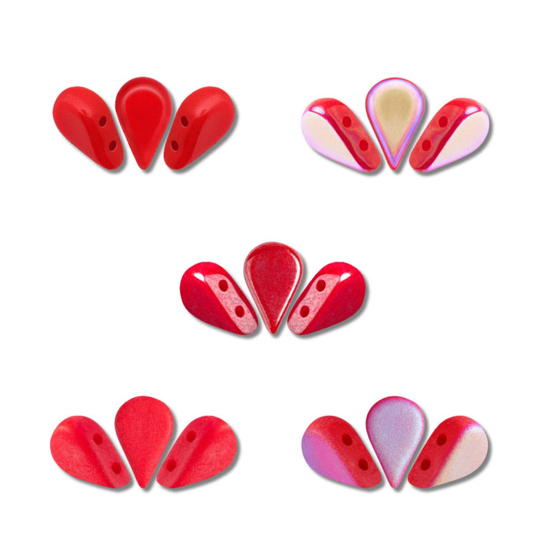 Amos Beads Coral Red Collection