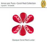 Amos par Puca, 5g, Coral Red Collection, 5 Finishes - The Argus Collection