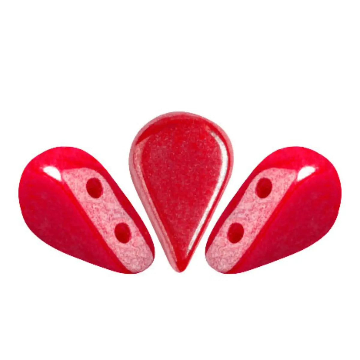 Amos Beads Coral Red Luster