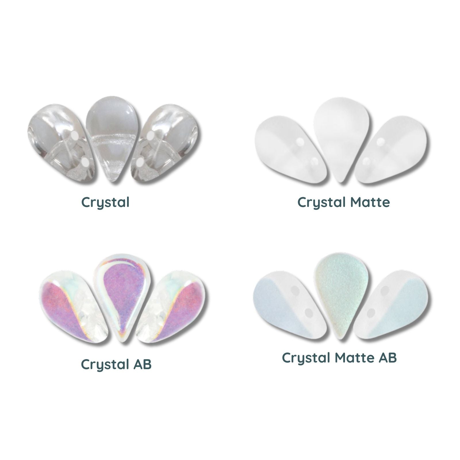 Amos Beads par Puca, Crystal, 5g & 20g