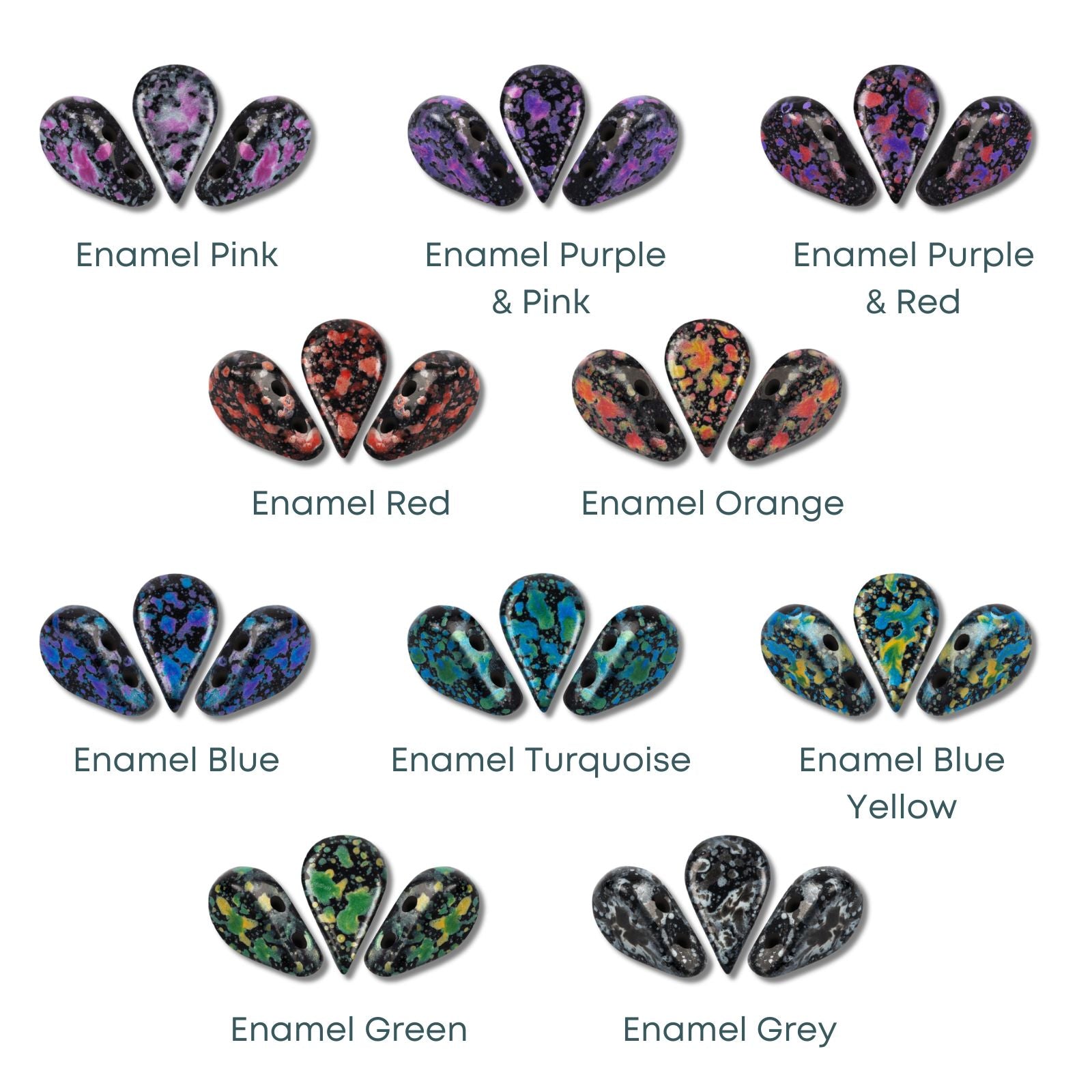 Amos Beads par Puca, Enamel, 5g & 20g