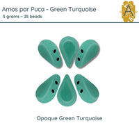 Amos par Puca, 5g, Green Turquoise, 4 Finishes - The Argus Collection