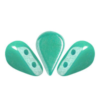 Amos Beads Green Turquoise Luster