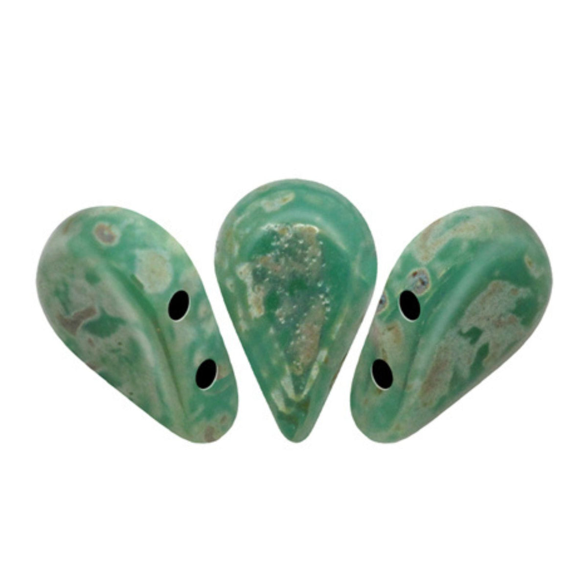 Amos Beads Green Turquoise Picasso