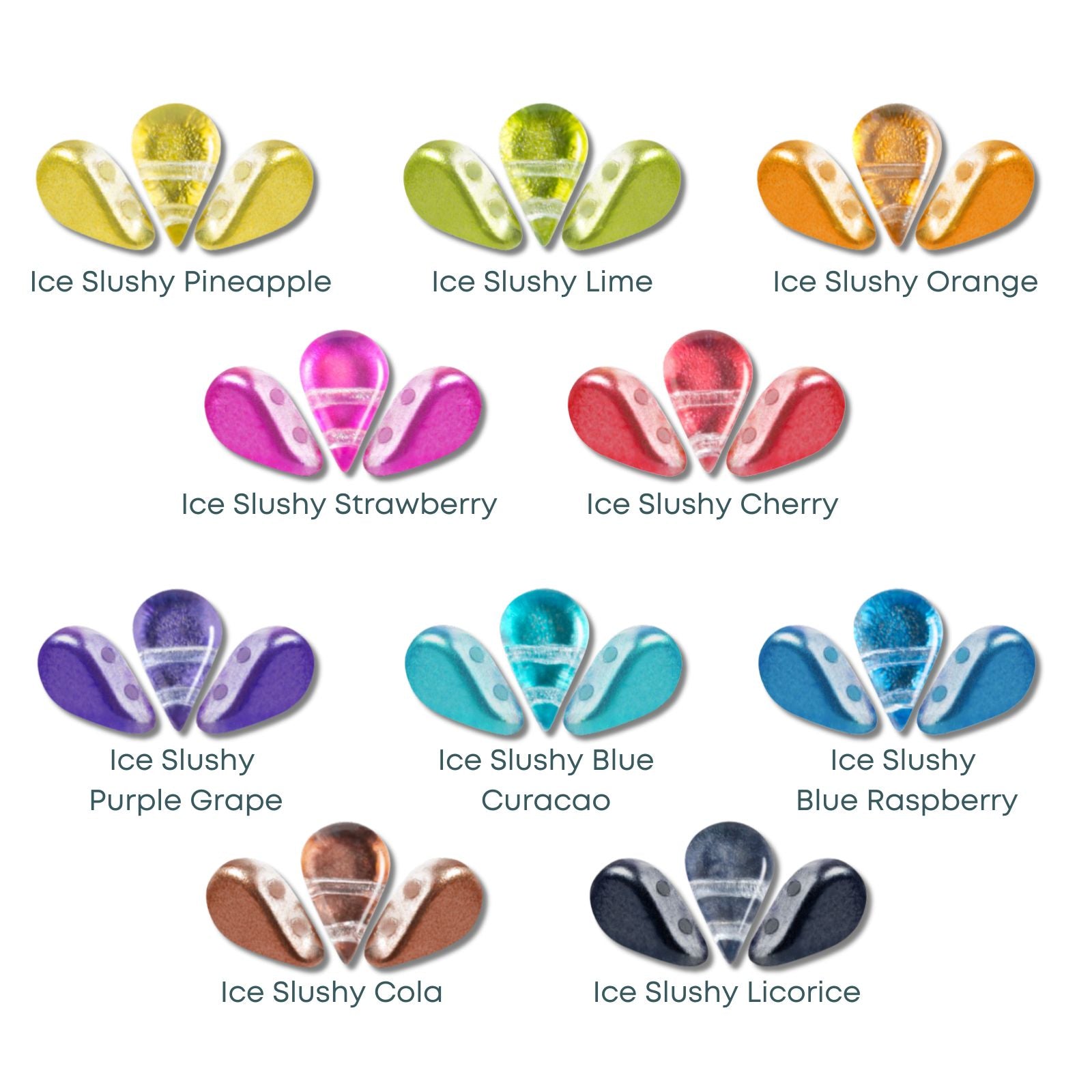 Amos Beads par Puca, Ice Slushy, 5g