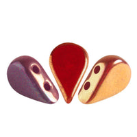 Amos Beads Coral Red Iris Luster 