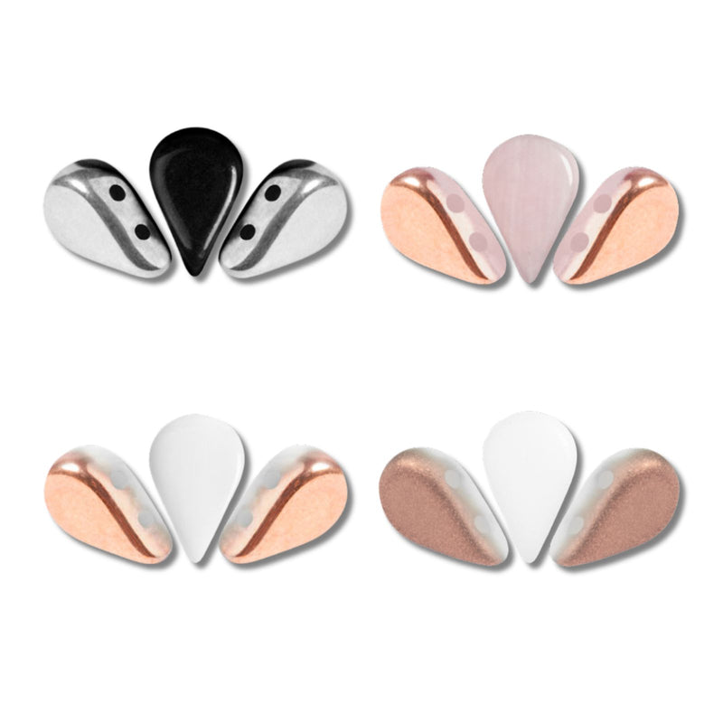 Amos Beads Capri Gold & Jet Silver