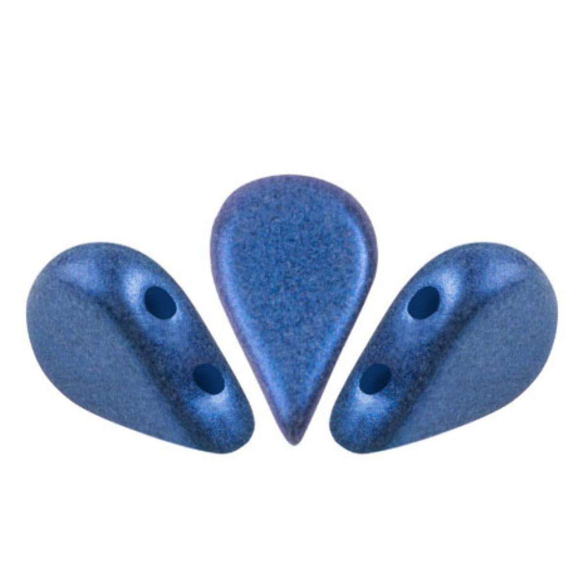 Amos Beads Metallic Matte Caribbean Blue