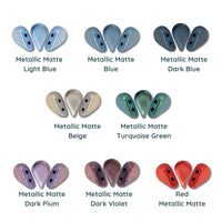 Amos Beads par Puca, Metallic Matte, 5g & 20g