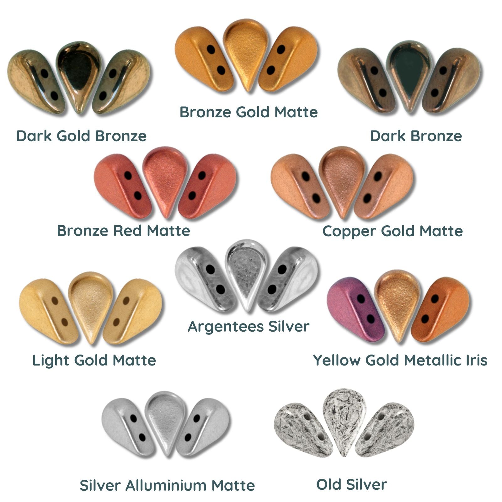 Amos Beads par Puca, Metals, 5g & 20g