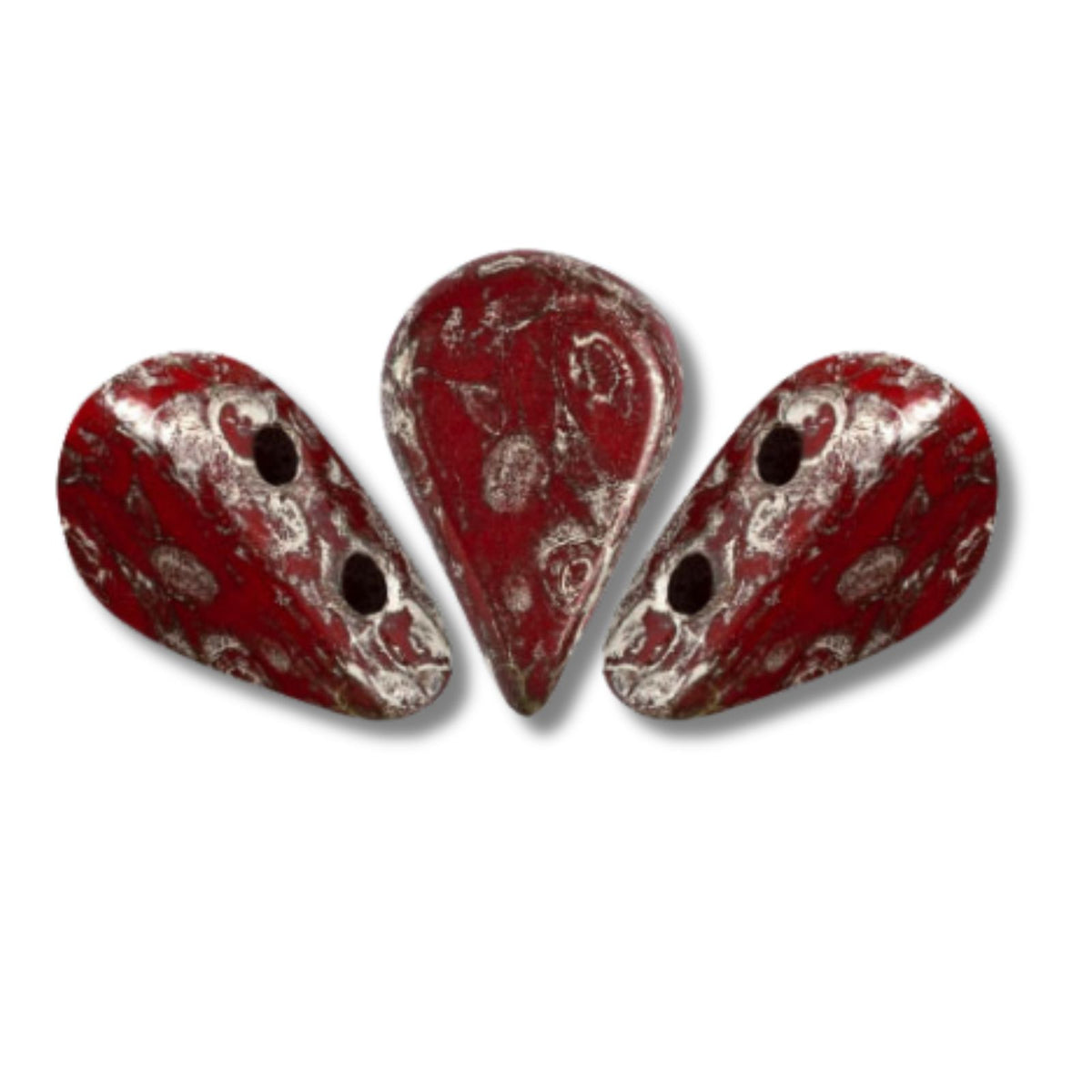 Amos Beads Opaque Coral Red New Picasso 