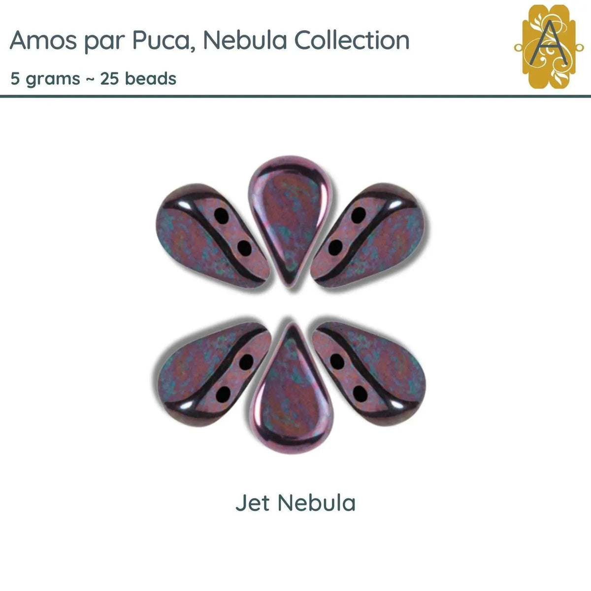 Amos par Puca, 5 grams, in an Jet  Nebula Color - The Argus Collection