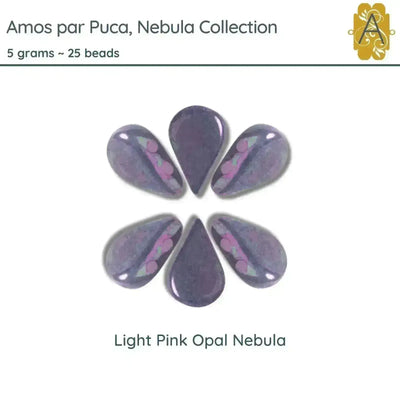 Amos par Puca, 5 grams, in a Light Pink Opal Nebula Color - The Argus Collection