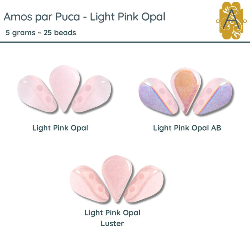 Amos par Puca, 5g, Light Pink Opal Collection, 3 Options - The Argus Collection