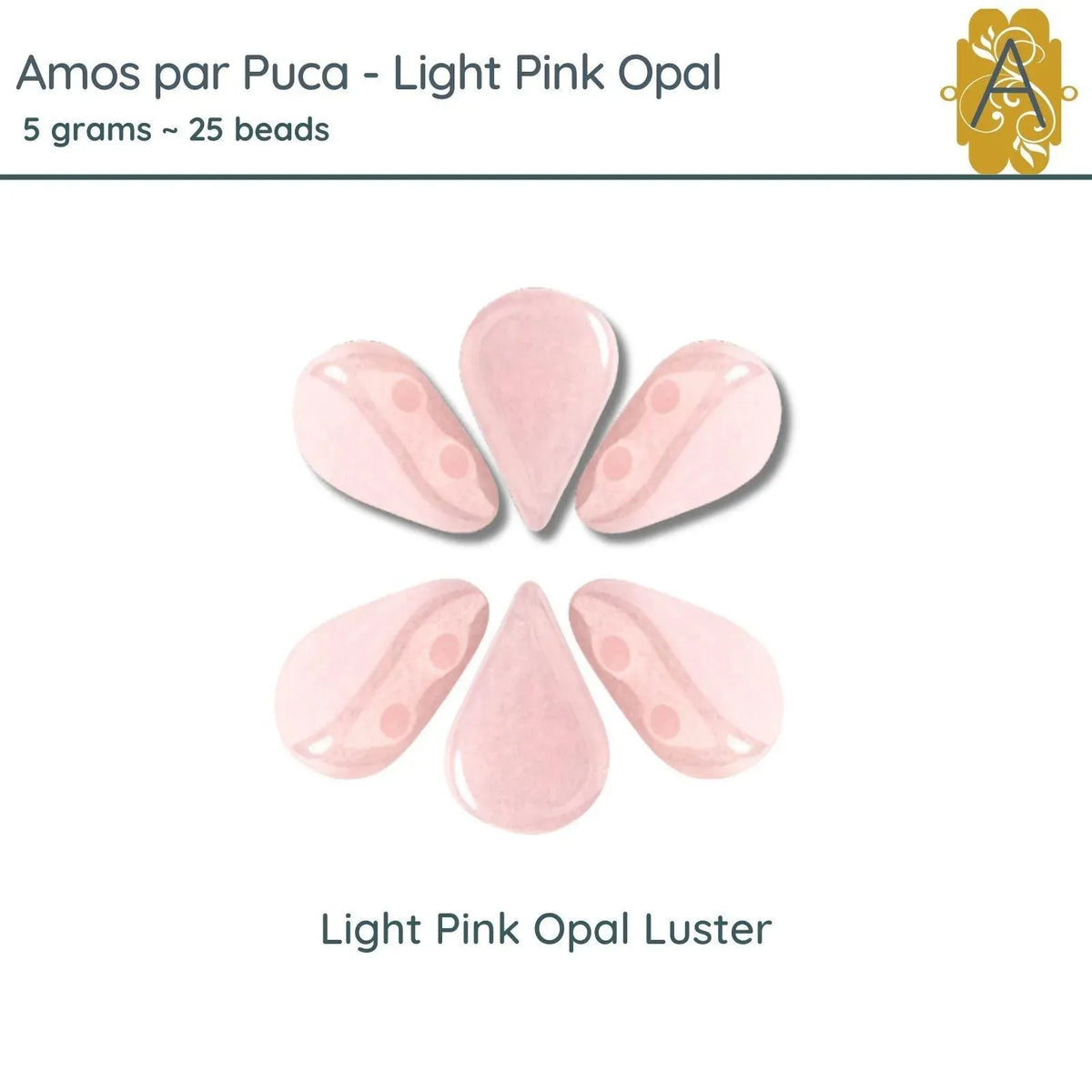 Amos par Puca, 5g, Light Pink Opal Collection, 3 Options - The Argus Collection