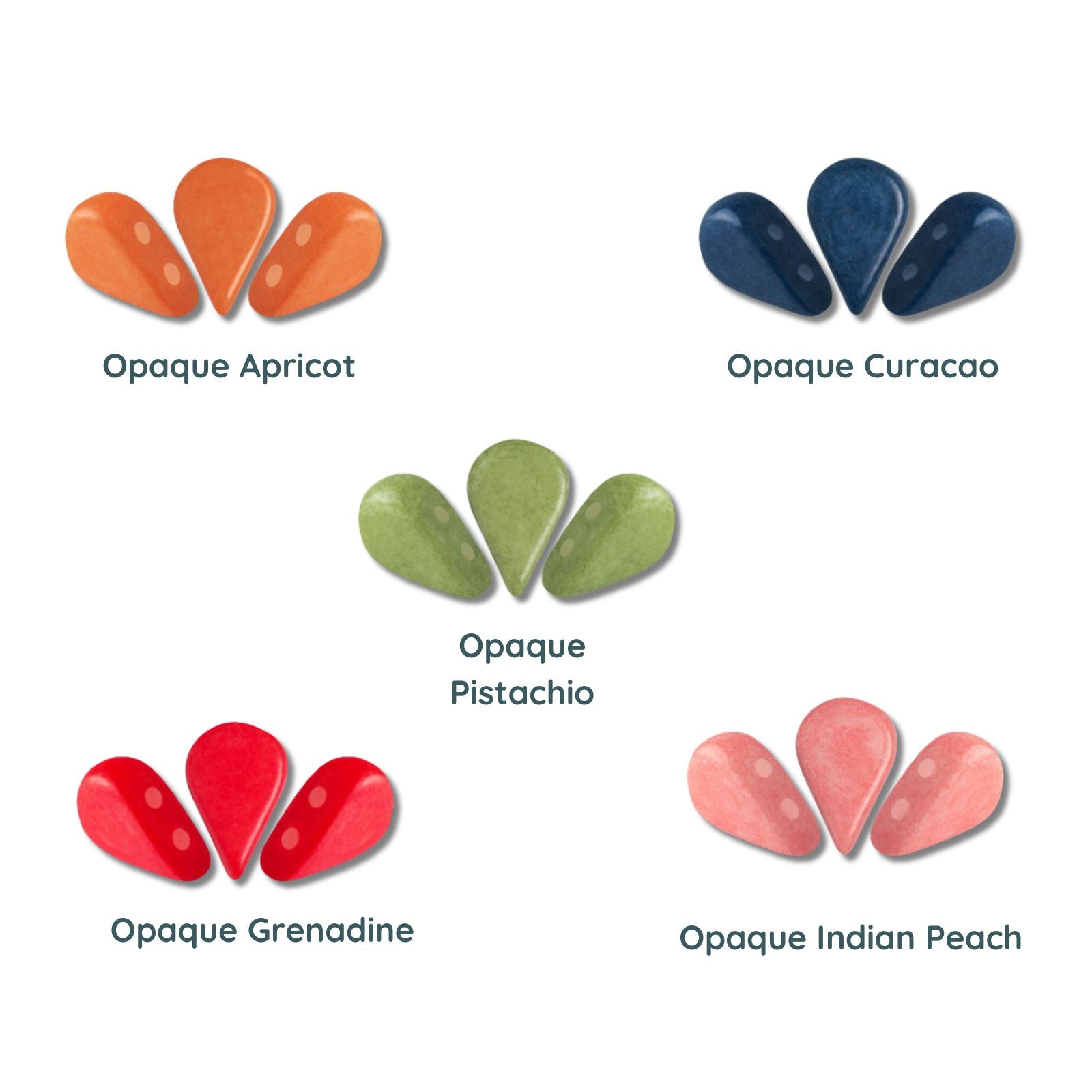 Amos Beads par Puca, Sorbet Collection, 5g