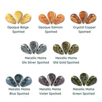 Amos Beads par Puca, Spotted, 5g & 20g - The Argus Collection