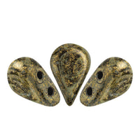 Amos Beads Metallic Matte Old Gold Spotted