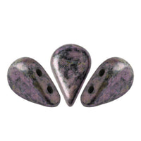 Amos Beads Metallic Matte Violet Spotted