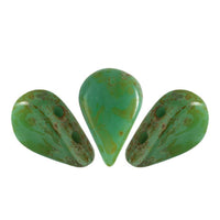 Amos Beads Green Turquoise Travertine