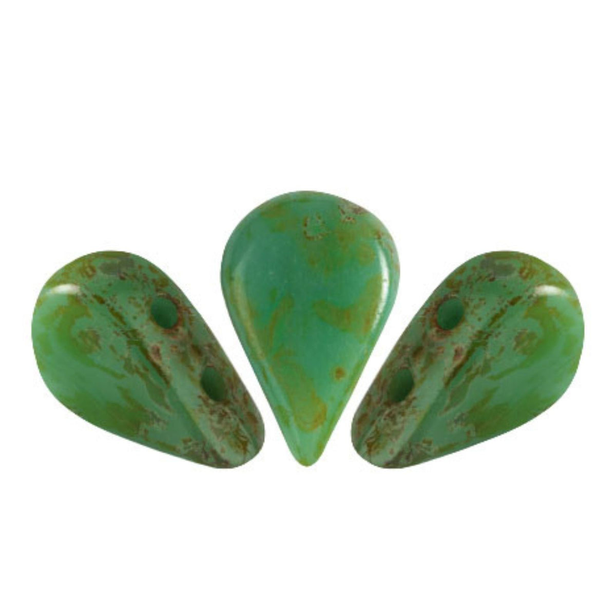 Amos Beads Green Turquoise Travertine
