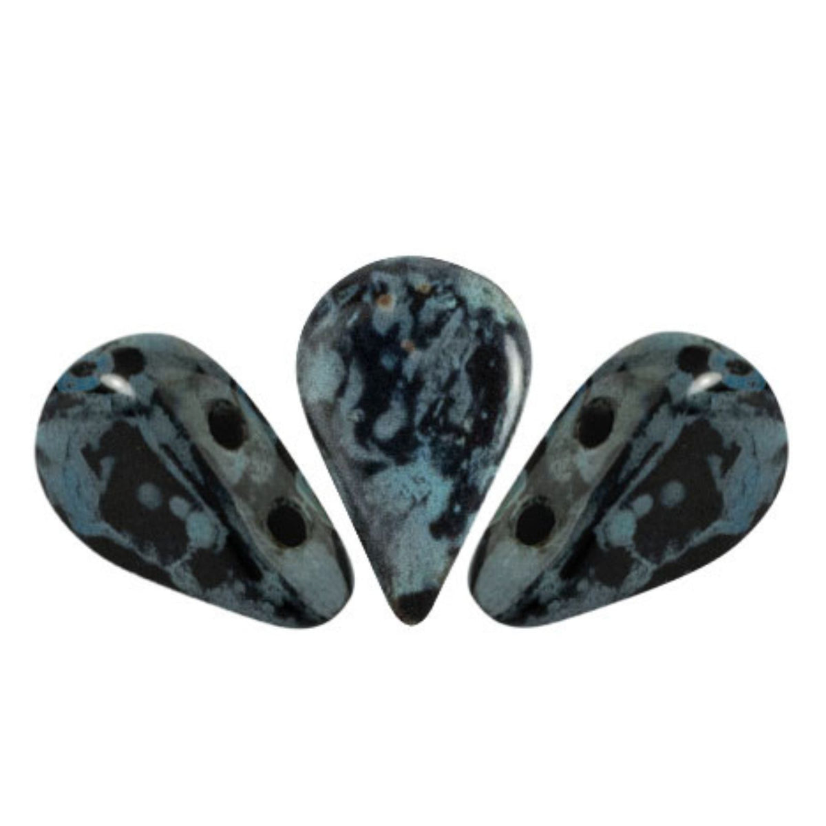 Amos Beads Jet Travertine