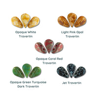 Amos Beads par Puca, Travertine, 5g & 20g